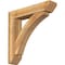 Ekena Millwork Thorton Slat Rough Sawn Bracket w/ Offset Brace, Western Red Cedar, 8"W x 38"D x 38"H BKT0806X38X38THR06RWR - alternate 1